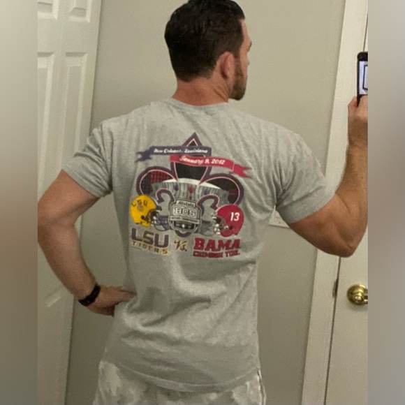 Bama / LSU Bowl Game T-Shirt, University of Alabama Crimson Tide, Tigers Vintage - Picture 2 of 10